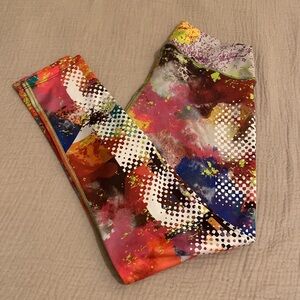 FIBER Colombian Colorful Leggings. One size .